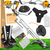 SPOĽAHLIVÉ STIGA BENZÍNOVÉ KEFOVÉ MASLO, MOTOR 3 HP, TROJZUBOVÝ TRIMAČ, PRO DISC (STIGA BENZÍNOVÁ KEFA MASLO VÝKONNÝ MOTOR 3 HP TROJZUBOVÁ KOTOUČOVÁ STROJÁKA NA TRÁVU)