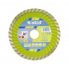 EXTOL CRAFT 108851 kotouč diamantový řezný, turbo - suché i mokré řezání, O 115x22,2x2mm