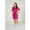 Dámske elastické zdravotnícke šaty M-076XC, Fuchsia (Zdravotnícke oblečenie)