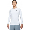 Nike NP DF Tight top LS M biele čierne