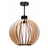 ZÁVESNÁ LAMPA pevný stropný luster BALL Drevo (Závesná lampa trvalý stropný luster drevená guľa)