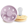 Frigg CUMLÍKY MOON PHASE BLUSH/ CREAM, 0-6M, SILIKÓN Variant: PALE DAFFODIL / SOFT LILAC
