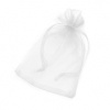 Organzové vrecká 10 x 15 cm, biale, 25 ks
