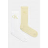 Ponožky Calvin Klein Jeans 2-pak pánske, biela farba, 701231387 ONE SIZE