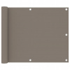 Balkónový paraván, farba taupe, 75 x 500 cm, tkanina