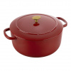Litinový hrnec s poklicí BELLAMONTE 28 cm, 7,0 l, červená - BALLARINI (Kulatý hrnec 28 cm, 7,0 l BELLAMONTE červený - BALLARINI)