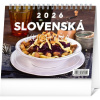 NOTIQUE Stolový kalendár Slovenská kuchyňa 2026, 16,5 x 13 cm