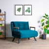 Rozkladacie kreslo Sando Single - Petrol Green