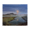 Noc na rieke - Akad. mal. Igor Navrotskyi, originálny, ručne maľovaný obraz L (do veľkosti 95x95cm) Viac farieb