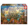 Puzzle Dream Town Educa 8000 dielov a Fix lepidlo