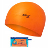 Plavecká čiapka Silikónová Nils Aqua červená