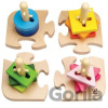 Kreatívna stavebnica 4 tvary a puzzle - Hape