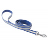 Firedog BioThane Vodítko Reflect 19 mm 1,2 m s rúčkou modré