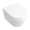 Závesné WC set Villeroy & Boch Architectura otvorený splachovací kruh biela vč. WC dosky 5684