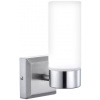 Globo 7815 vonkajšia nástenná lampa Space 1x40W | E14 | IP44 - matný nikel, opál