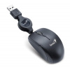 GENIUS myš Micro Traveler V2, s navijákem k ntb, černá