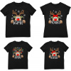 Dawox 164 Tričko čierne (Vianoce T -shirty nastavené pre rodinu 2+2 mená)