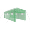 vidaXL Skleník so zelenou strechou 290 x 870 x 315 cm oceľ
