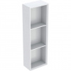 Geberit iCon - Bočná skrinka, 225x700x132 mm, otvorená, lesklá biela 502.320.01.1