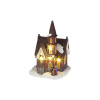 Dekorácia MagicHome Vianoce, Kostol, 4 LED teplá biela, 3xAA, interiér, 12,50x12,30x18 cm