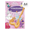 Omaľovanka JM A4 Disney Princezné + samolepky