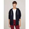 Tommy Hilfiger dámska tmavo modrá mikina na zips - S (DW5)