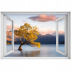Self -adhézne 3D slepka na okno Strom Lake 90x60 (Self -adhézne 3D slepka na okno Strom Lake 90x60)