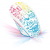Herná myš CONNECT IT DOODLE WHITE Limited Edition (CMO-1144-DD)