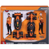 Bburago Mclaren Set F1 2x Mcl38 Team Mclaren N 4 Season 2024 Lando Norris + N 81 Oscar Piastri – With Pilot 1:24 oranžovo-čierna