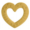 BIBS Baby Bitie Heart Mustard - Silikónové hryzátko Srdiečko - horčicové BIBS 5713795210084