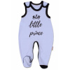 Baby Nellys Dojčenské bavlnené dupačky, Little Prince - modré 74 (6-9m)