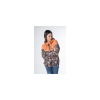 ALIFE AND KICKIN bunda - Black Mamba Peach Aop (PEACH AOP) veľkosť: XS