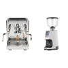ECM Technika V Profi PID, olive + Eureka Atom Specialty 65, white