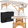 AVENO LIFE Drevený masážny stôl AURA 64cm - krémová
