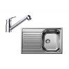 Blanco Set drezu Tipo 45 S Compact a batérie Daras S, nerezová/chróm SET 04-B 25 DARAS-S