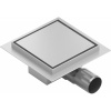 Mexen Flat-Q M13 Podlahový Vpusť Štvorcový 15 x 15 cm, inox - 1010015