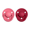Bibs cumlíky silikón 2 ks De Lux 0-36 mesiacov One Size Coral-ruby