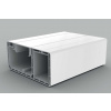 Parapetná lišta biela s prepážkou 118x54mm 2m PK 120X55 D_HD KOPOS