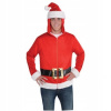 Kostým, maska - Mikina kapucne amscan santa claus veľkosť l (Mikina kapucne pre kostým hradu Santa Claus)