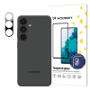 Wozinsky Tvrdené sklo na kameru 9H pre Samsung Galaxy S24 Plus - Čierna