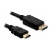 Delock kabel DisplayPort samec na HDMI samec, délka 2m 82587 DeLock