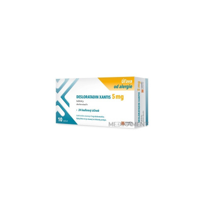 Desloratadin Xantis 5 mg tbl (blis.OPA/Al/PVC/Al) 1x10 ks