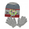 Chlapčenská čiapka a rukavice BEN 10 šedo-vínová Veľkosť: 54 cm