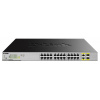 Sieťový prepínač D-Link DGS-1026MP / 24 portov LAN / 52 Gbit/s / 512 KB / čierny