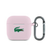 Lacoste Liquid Silicone Croc Logo puzdro pre AirPods 4 Pink