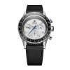 Nivada Grenchen Chronoking Mecaquartz Racing Grey - Inter. Bezel - Black Leather + 5 rokov záruka a darček ZADARMO