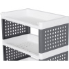 Regál MagicHome Rolly, plastový, 4 police, 49x29x75,5 cm, na kolieskach