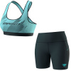 Komplet DYNAFIT Podprsenka Alpine Graphic Bra W Marine Blue + Sky Short Tights W Blueberry