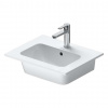 Duravit ME by Starck Nábytkové umývadlo, 53x43 cm, 1 otvor na batériu, s WonderGliss, biela 23365300001