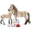 Schleich 42430 Set žrebec a islandská kobyla s lekárničkou